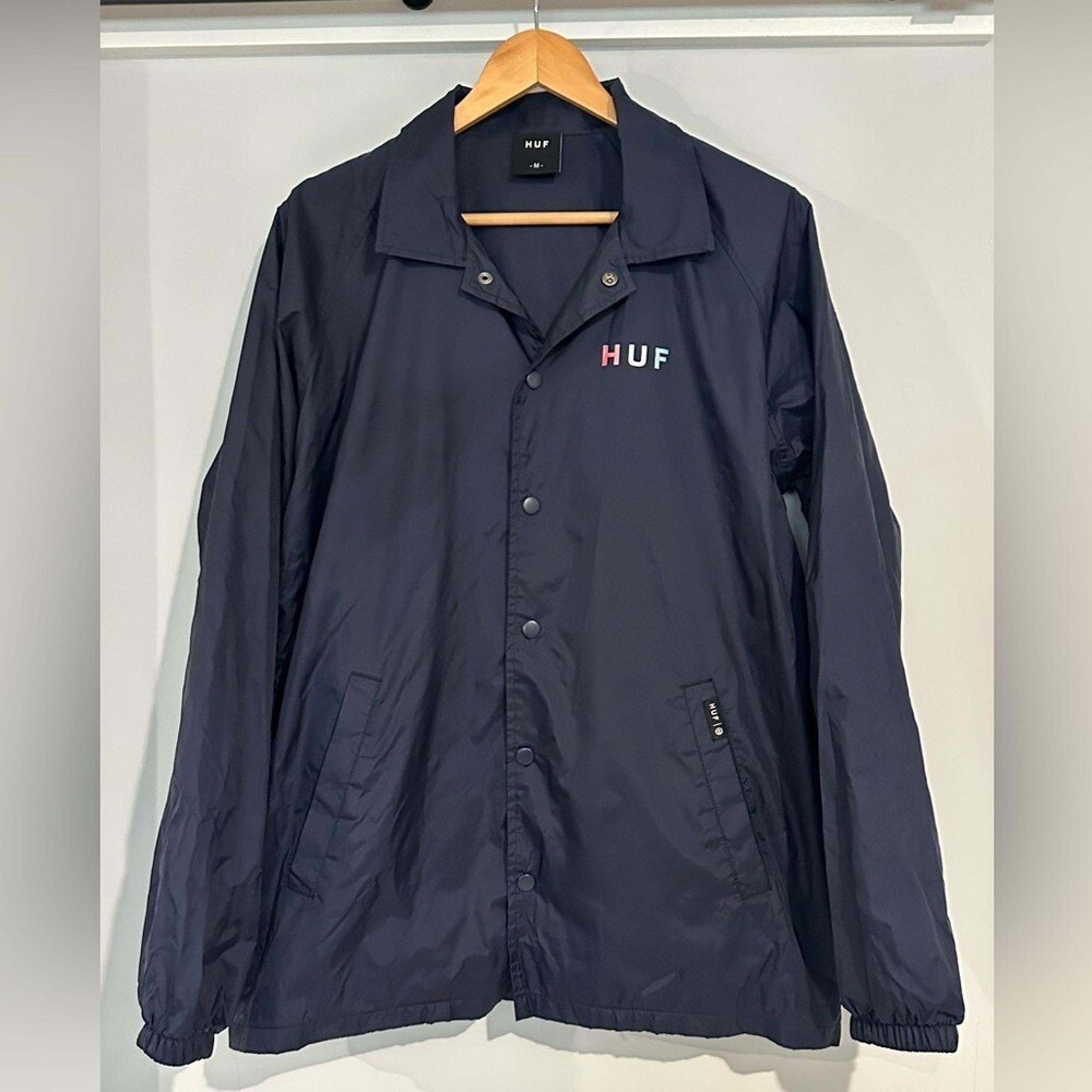 HUF Men's Navy Jacket Medium