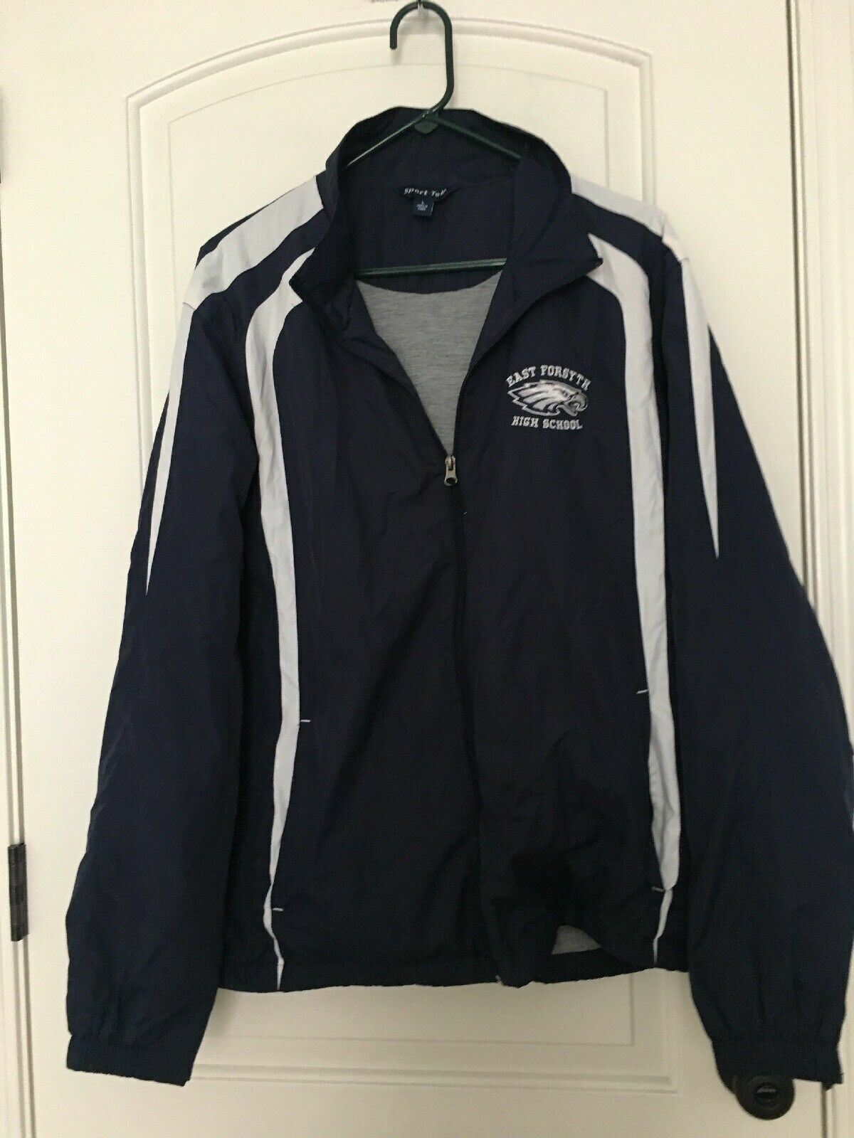 East Forsyth Eagles Men's Windbreaker Track Jacket Zip Athletic Size Large