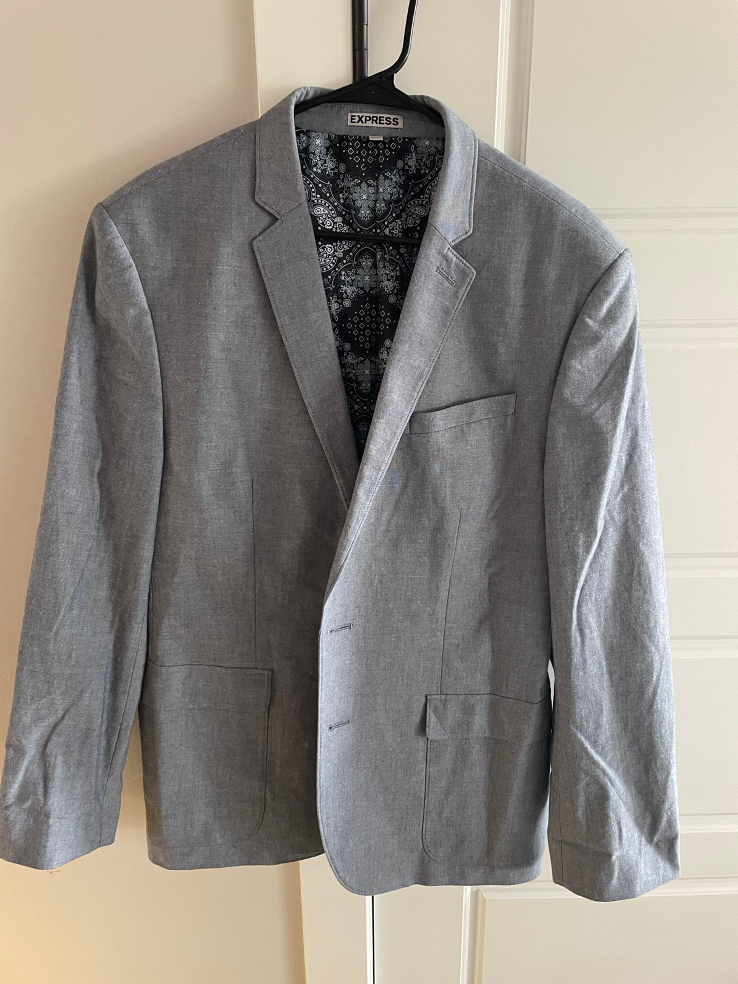 Blue Express Men’s 44R Sports Coat Dress SUIT Blazer