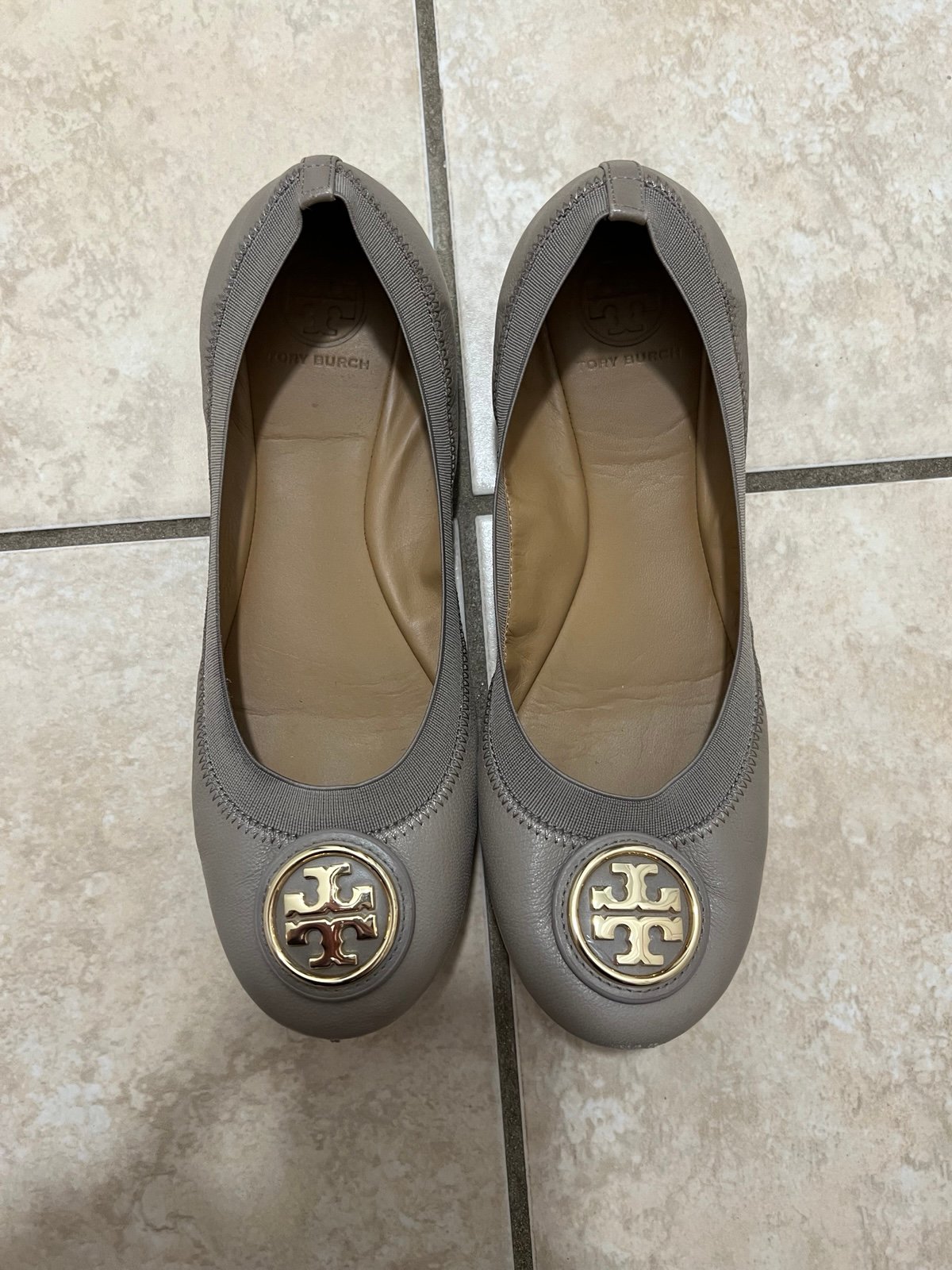 Tory Burch Caroline Leather Ballet Flats - size 9