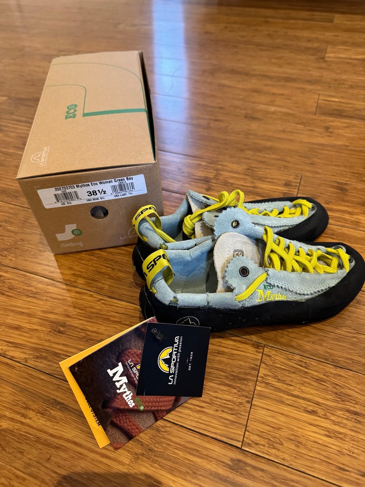 NIB La Sportiva Mythos 38.5 women’s climbing shoes W7.5 M6.5