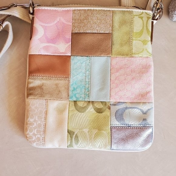 Nwot Vintage Coach Patchwork Crossbody Bag Purse