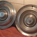 Rambler Hubcaps pair from the 1960s excellent for your Man Cave USA Genuine Old