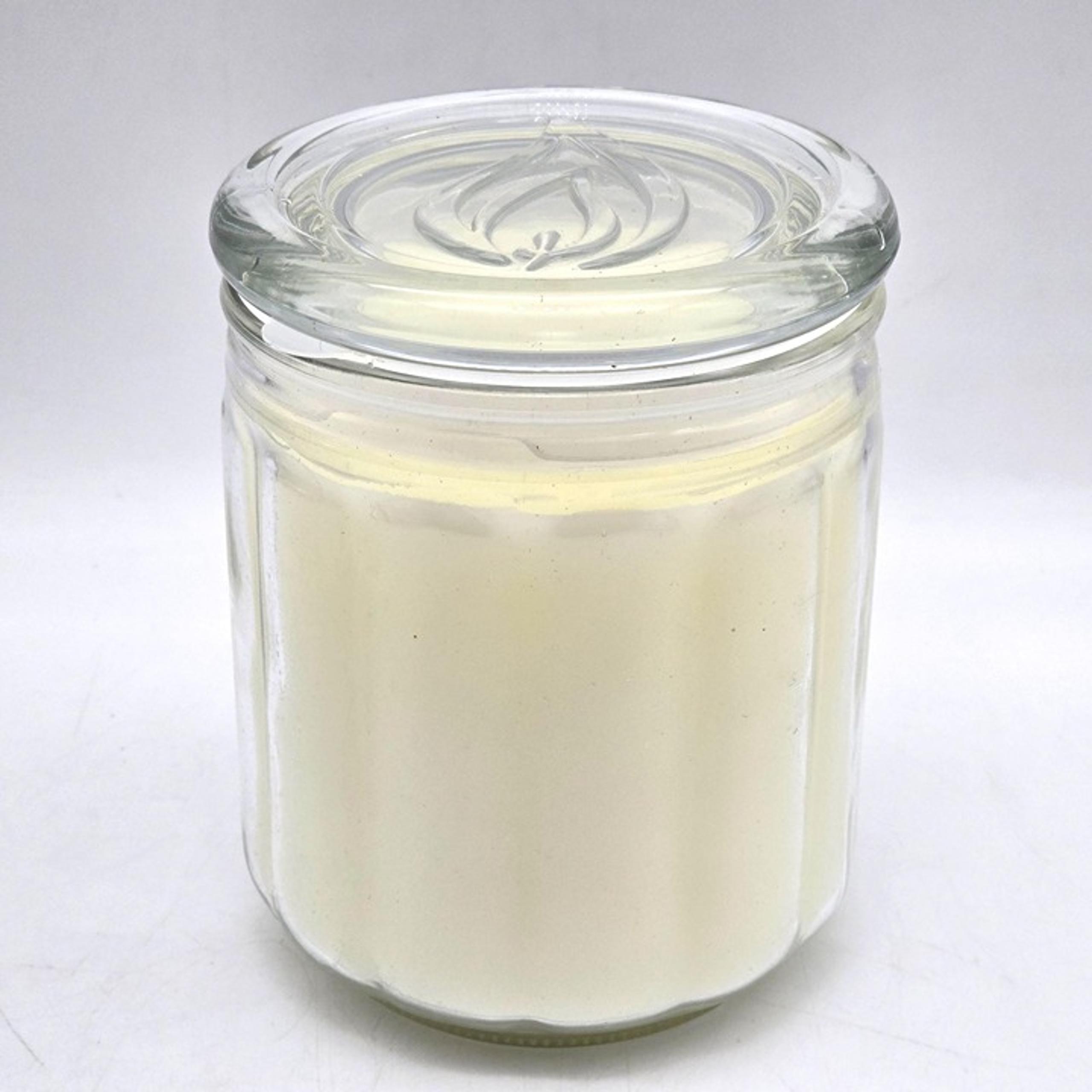 Candle Lite 20 oz Ribbed Jar Candle Gardenia Fragrance Single Wick Discont. VTG