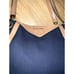 MICHAEL KORS Raven Large Canvas/Leather Shoulder Tote- Navy & Natural