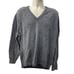 Vintage LL Bean 100% Shetland Lamsbwool V Neck Sweater Gray XL Men Scotland Made
