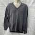 Vintage LL Bean 100% Shetland Lamsbwool V Neck Sweater Gray XL Men Scotland Made
