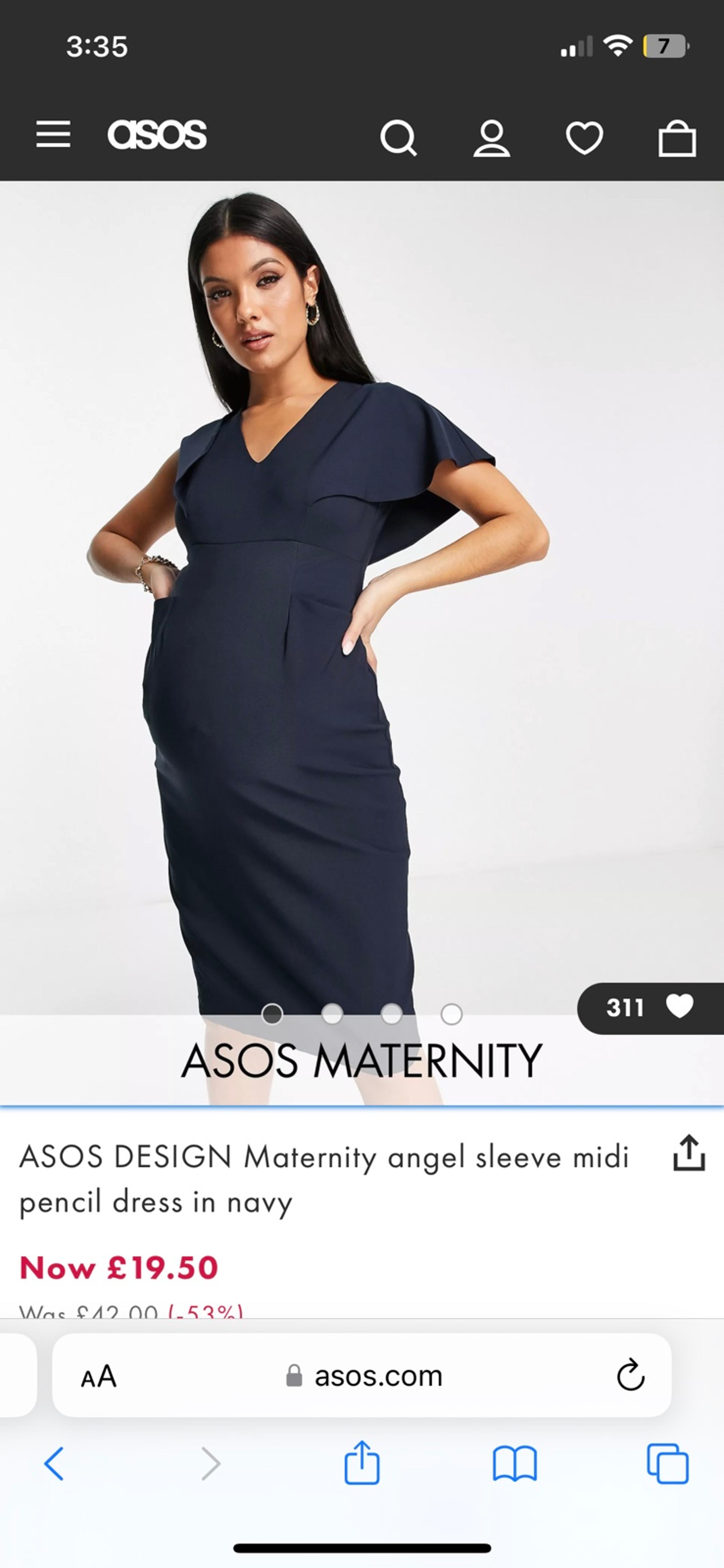 ASOS Maternity dress