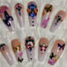Butterfly Swarovski Press On Nails