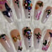 Butterfly Swarovski Press On Nails