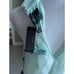 NWT Adriana Papell aqua bohemian tiered chiffon halter maxi dress size 12