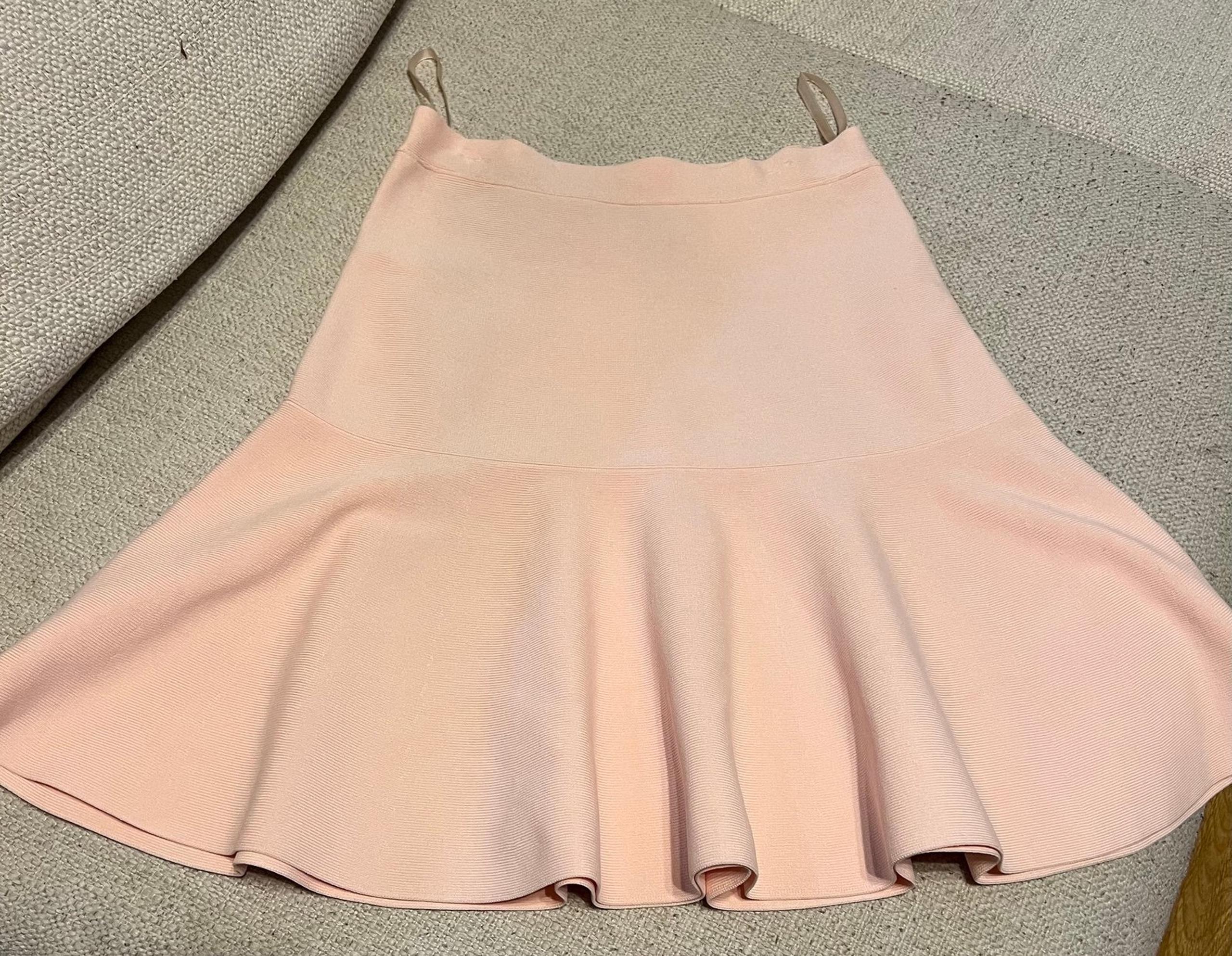 BCBGMAXAZRIA Dusty Pink A-LINE Skirt- Size S