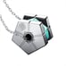 Blue Lock Itoshi Rin silver necklace with natural diamond NEW