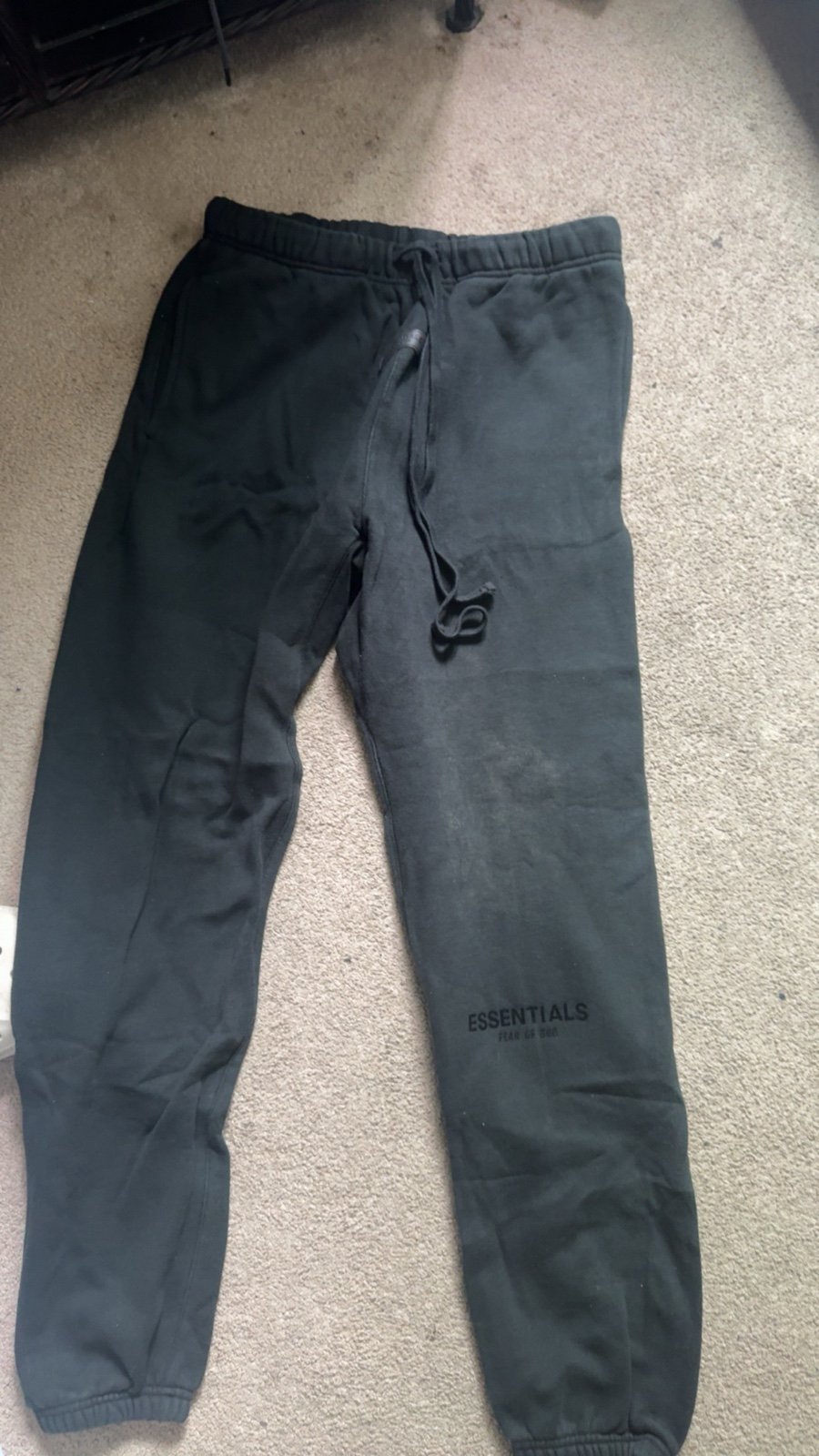 Fear of God Essentials Black Drawstring Lounge Pants