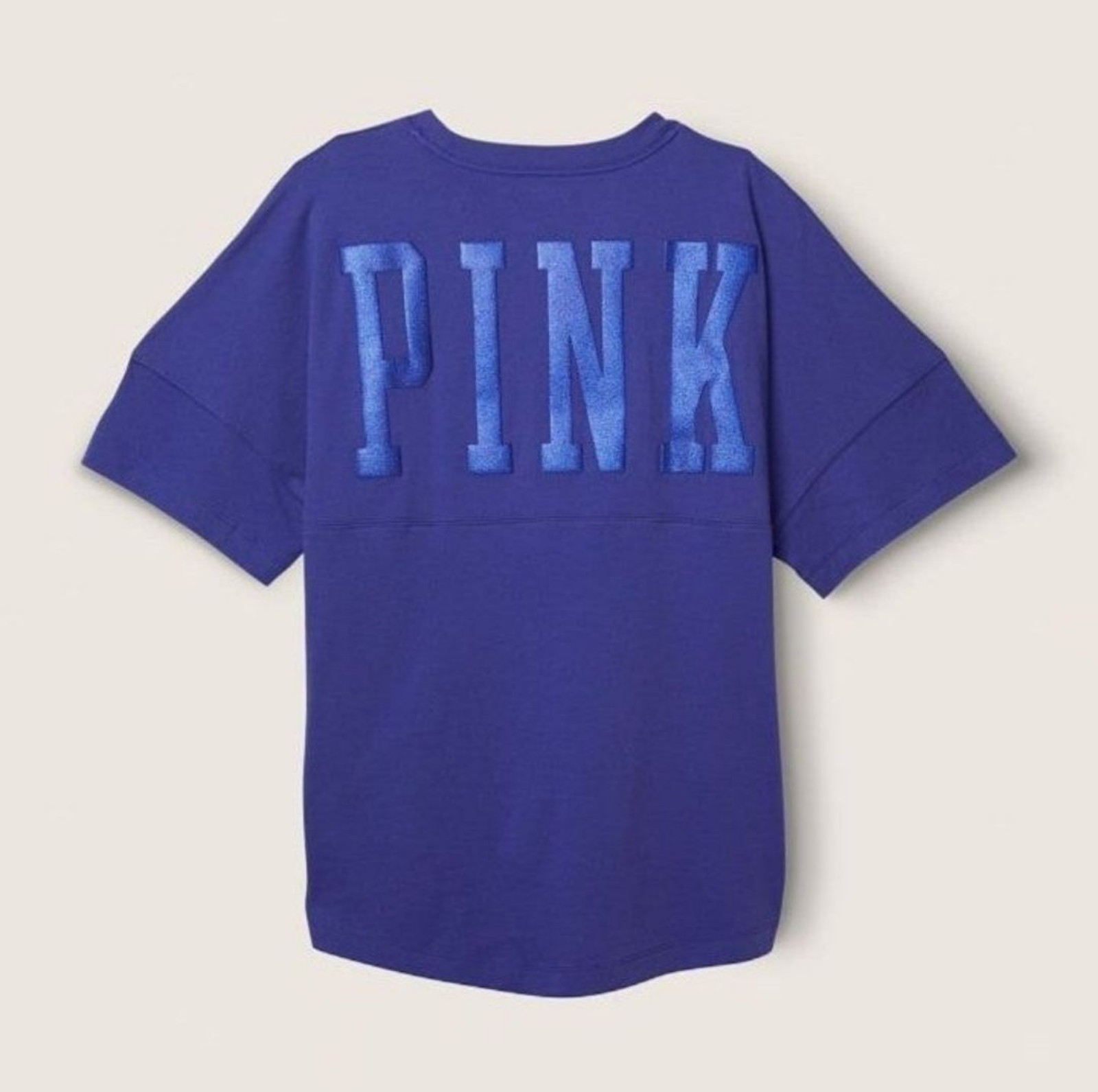 NWT PINK VS HTF Shiny Football Style Tee, L