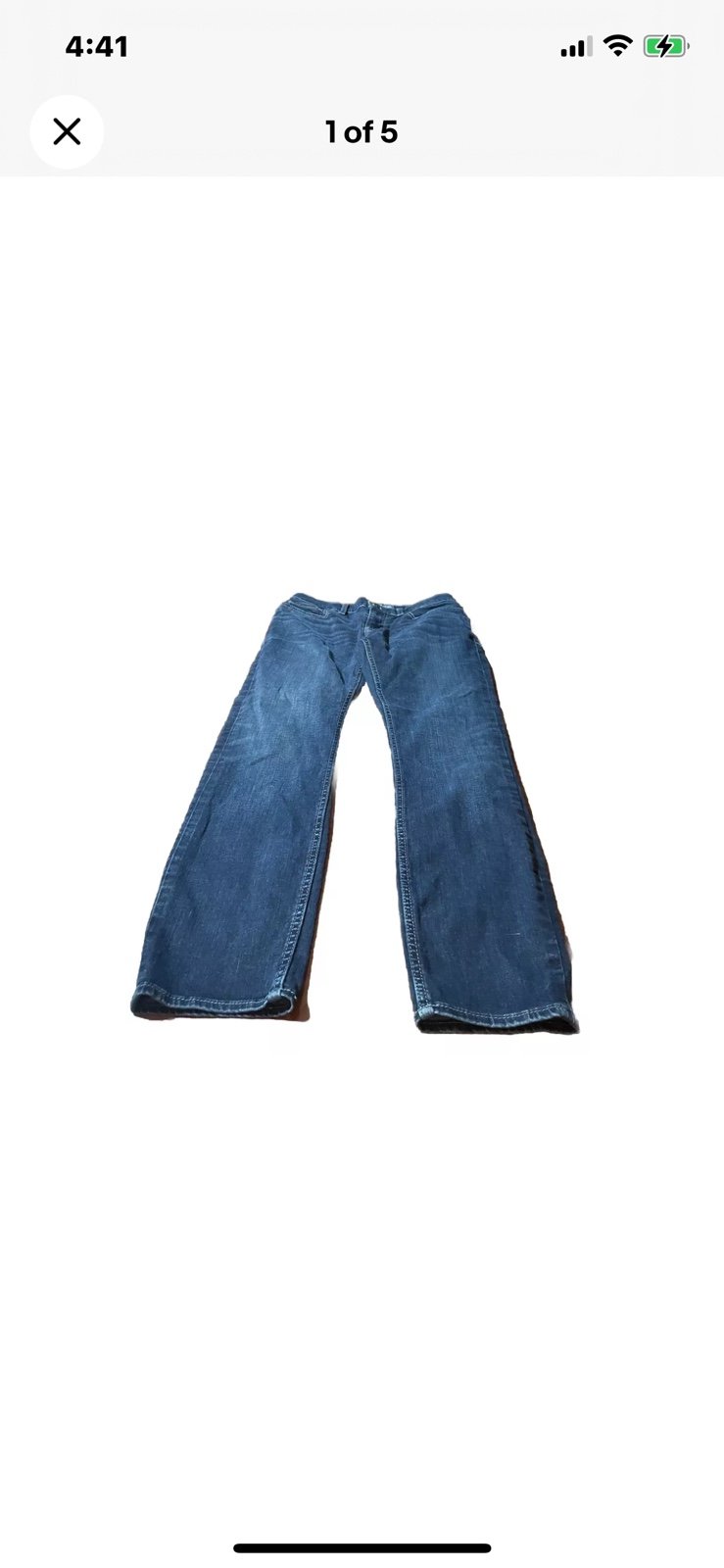 BKE Buckle Mens Dark Denim Alec Skinny Jeans! 32S 32x31