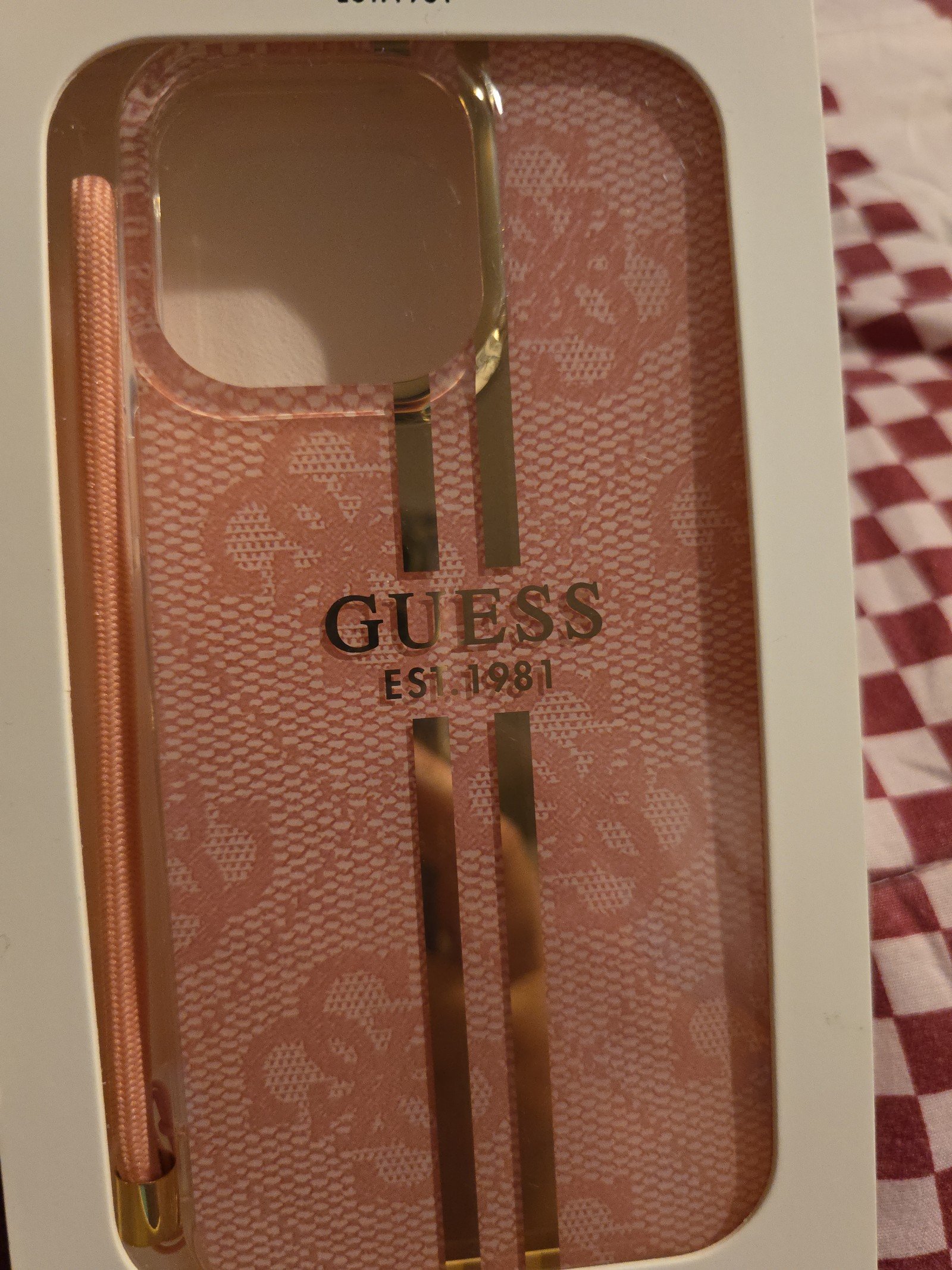 GUESS IPHONE 14 PRO MAX PHONE CASE WITH STRAP