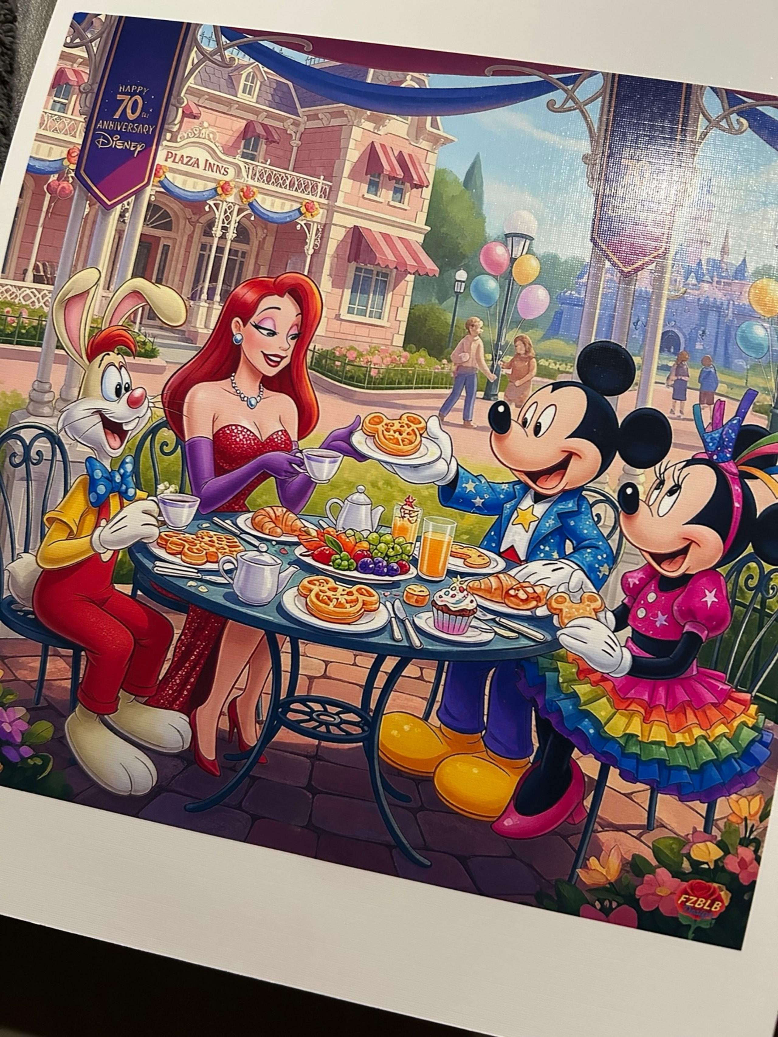 Breakfast at the Plaza” – Limited Edition Canvas Print