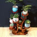 Bamboo potted Plant stand, 8-pallet Assembled Flower Stand