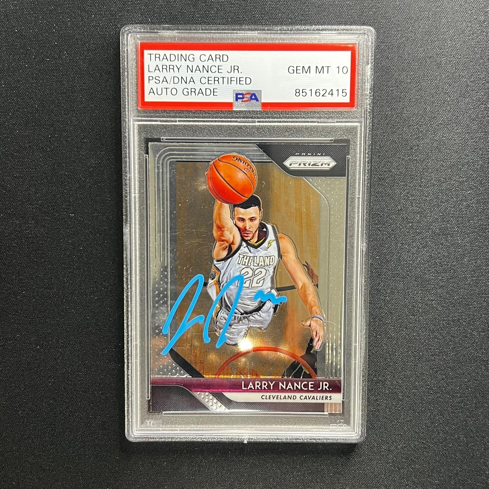 2018-19 Panini #210 Larry Nance Jr. Signed Card AUTO 10 PSA Slabbed Cavs