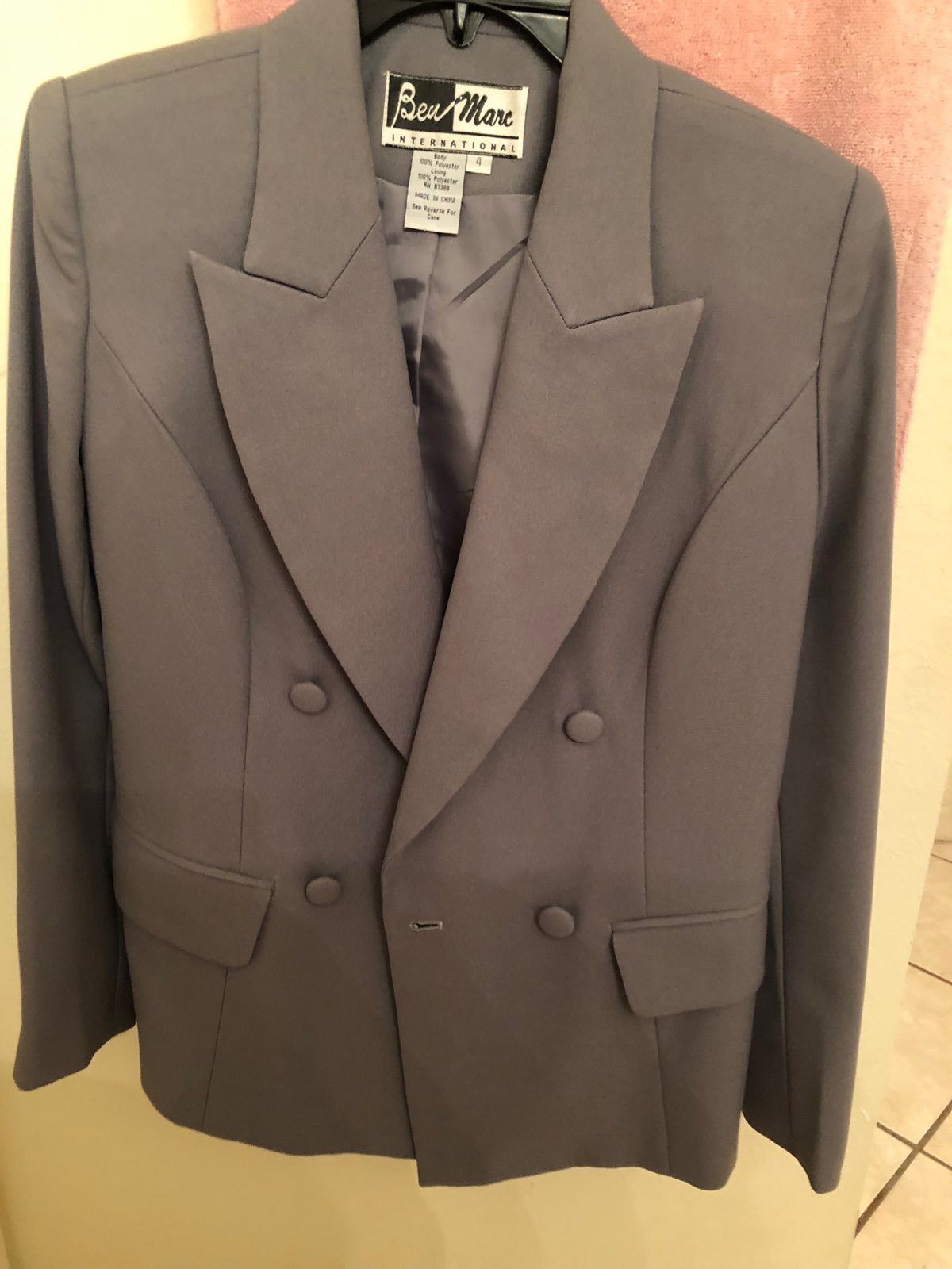Beau Marc Grey Skirt Suit