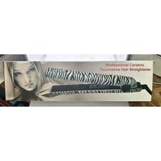 Hair Straightener Flat Iron Professional Ceramic Tourmaline Plates / Zebra Print