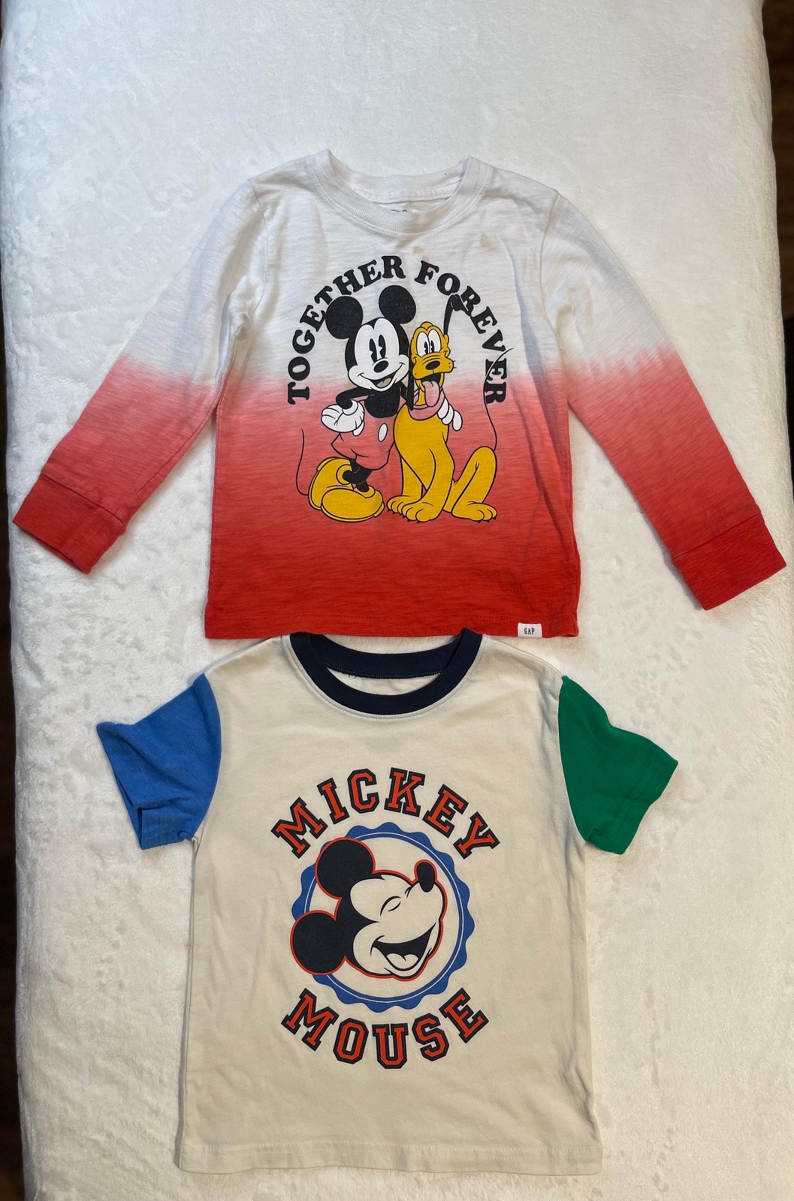 Disney Mickey Mouse and Pluto Gap and Jumping Beans Shirts Bundle Size: 3T