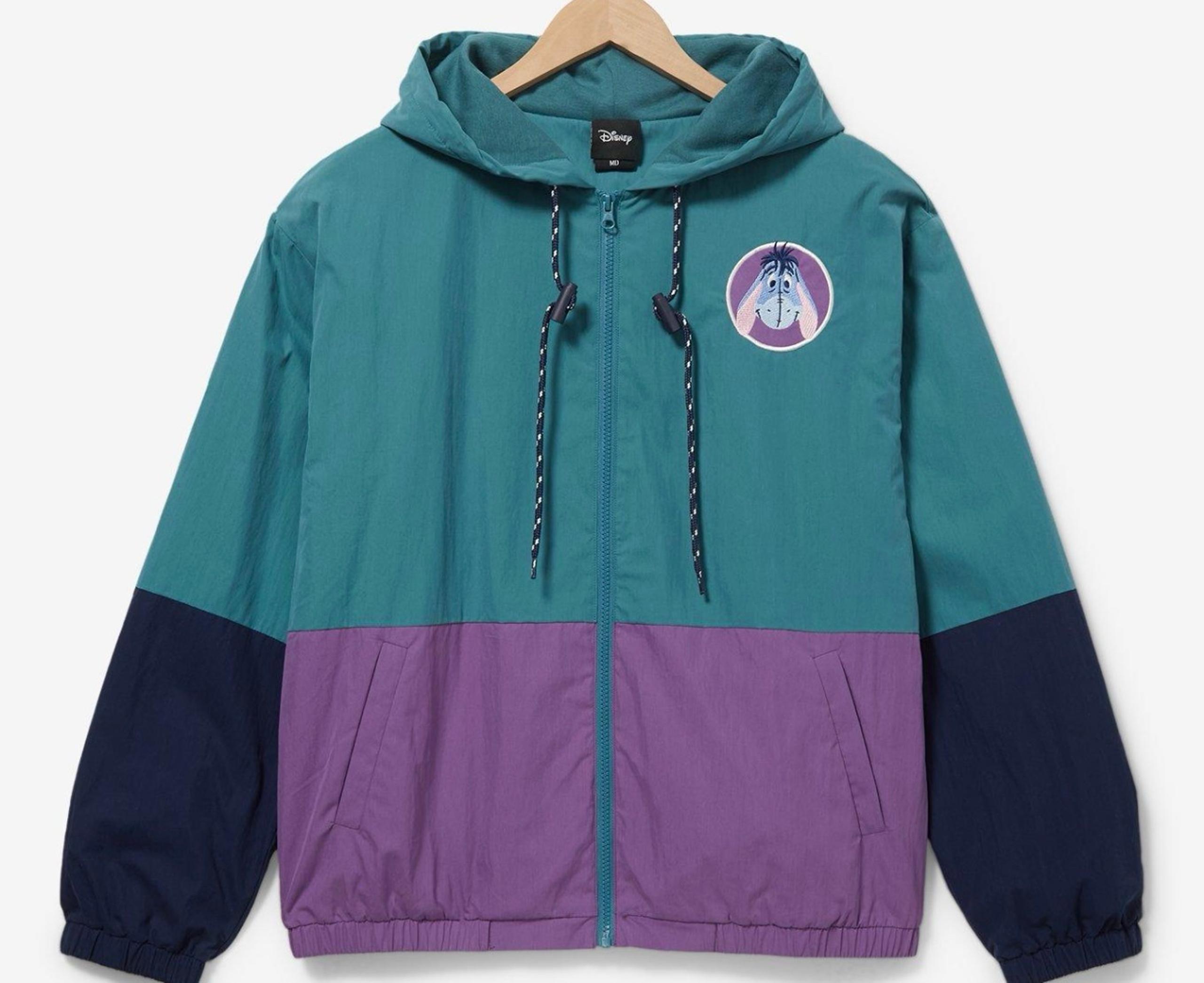 NWT Box Lunch Disney’s Winnie the Pooh Eeyore color block windbreaker size 2X