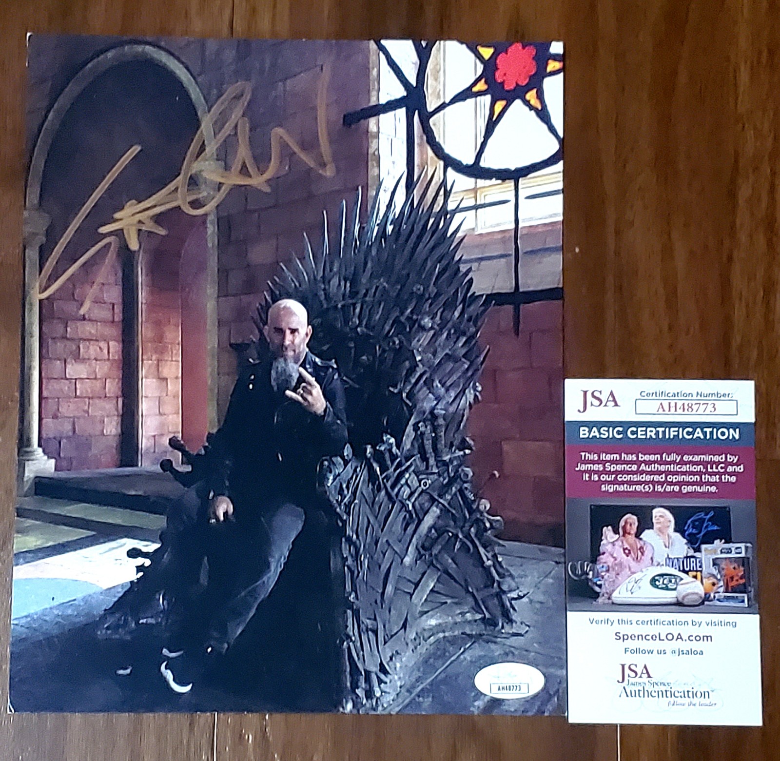 Anthrax Scott Ian Signed Autographed 8x10 photo JSA authenticated