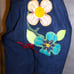Vintage Battani Blue Suede Knickers Capri Pants S