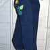 Vintage Battani Blue Suede Knickers Capri Pants S