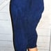 Vintage Battani Blue Suede Knickers Capri Pants S