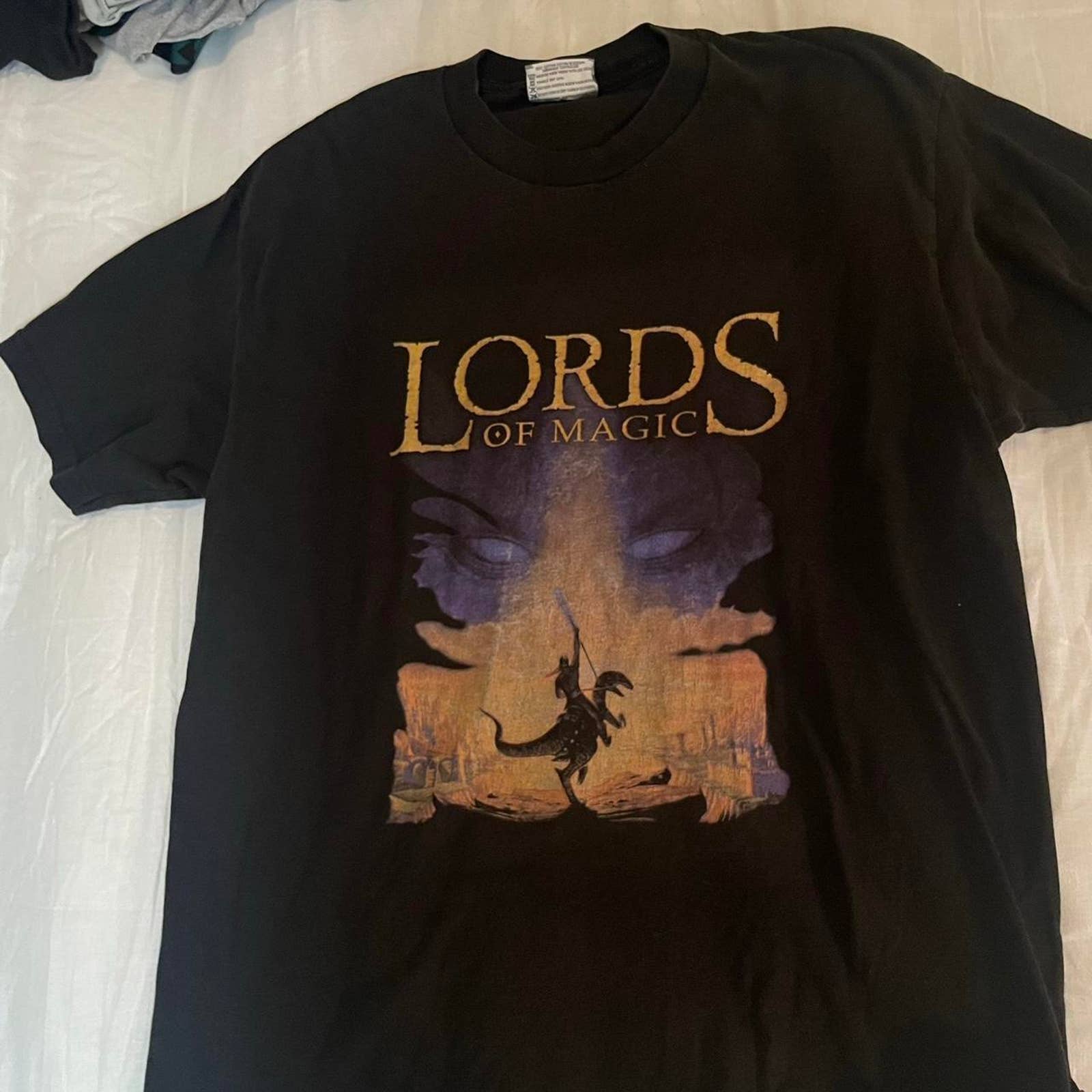 Vintage Lords of Magic Rare Game T Shirt 1990's Lee Dragons