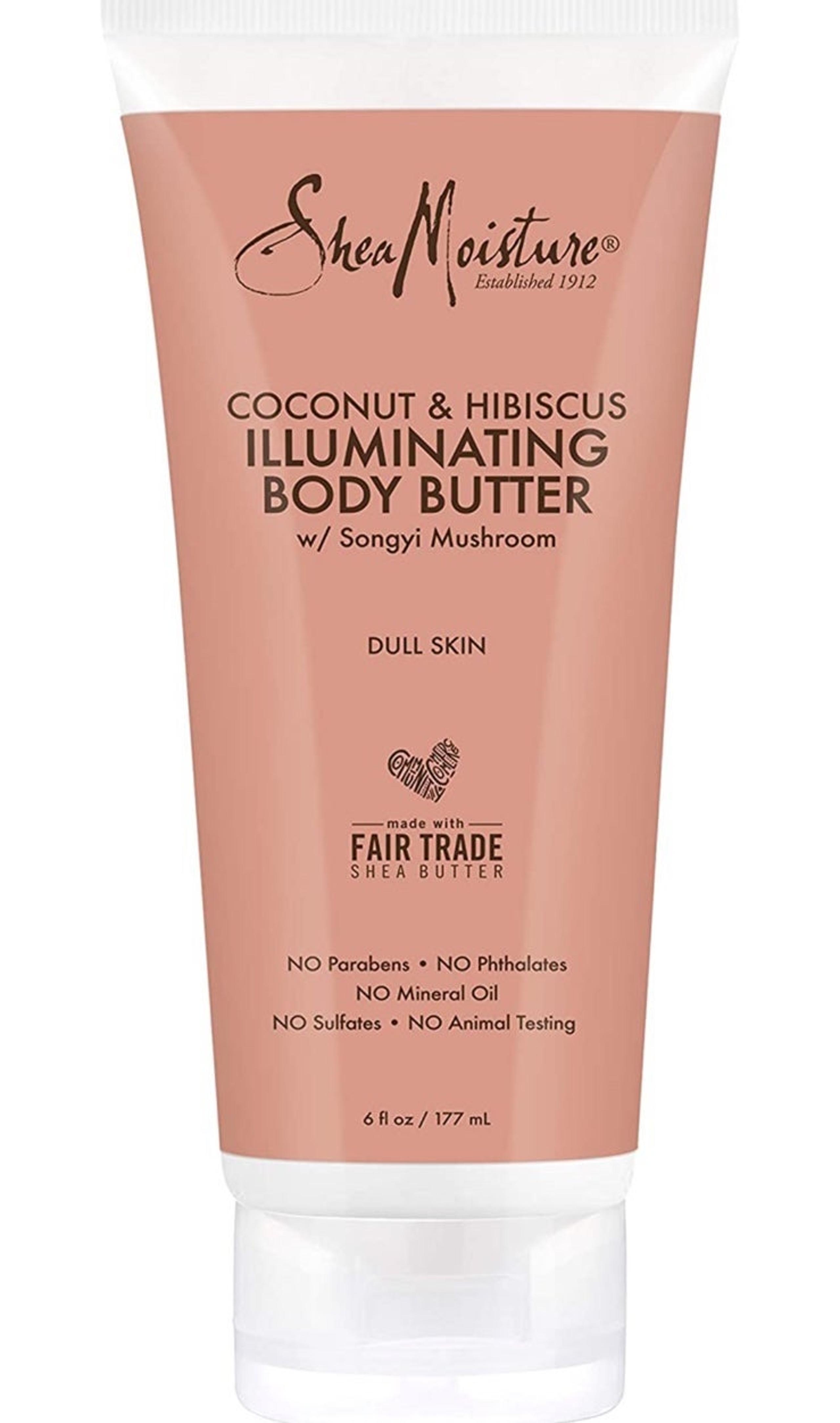 SheaMoisture Body Butter Body Lotion for Dry Skin Coconut & Hibiscus with Shea B