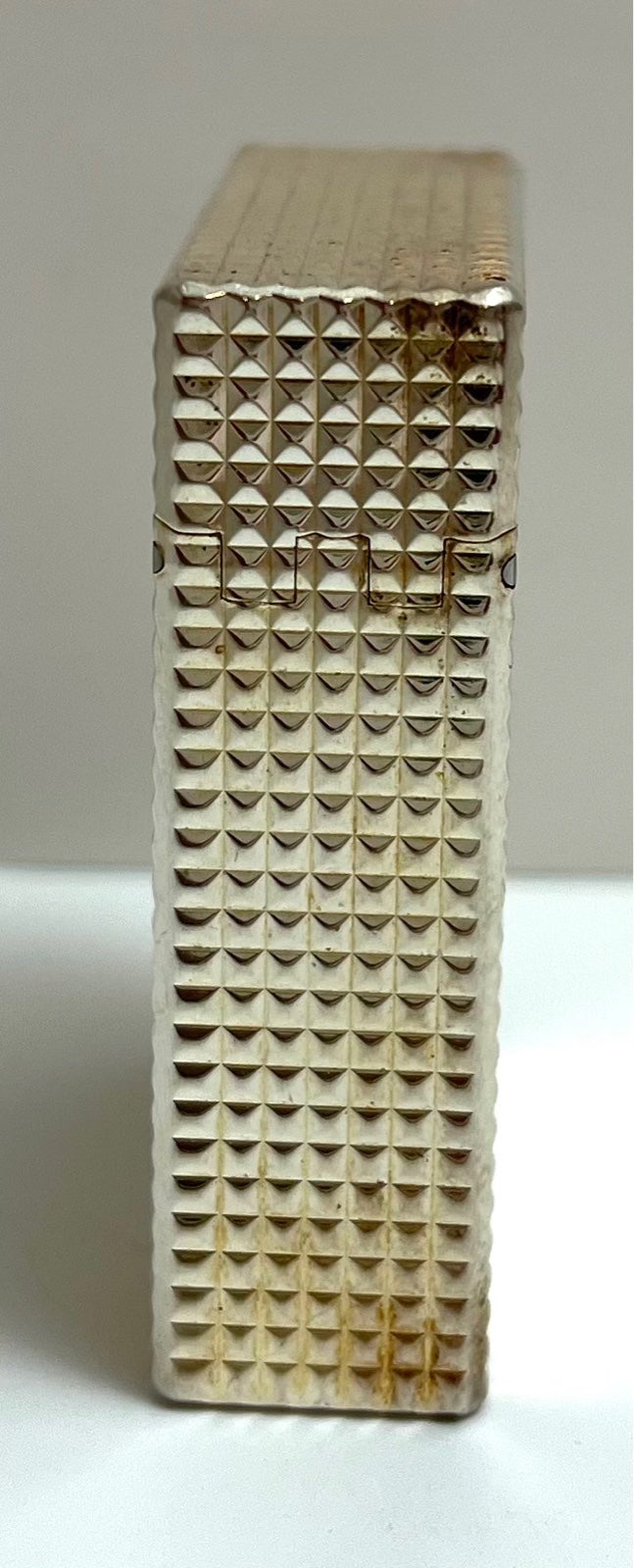 St. shops ST S.T. Dupont Paris Ligne Hobnail Silver Lighter in Box RESERVED