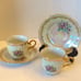 NWOT vintage Checho pair teacups and saucers