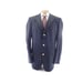 T.Harris Men's single breast 100%wool Suit jacket Blazer Golden buttons Navy 42L
