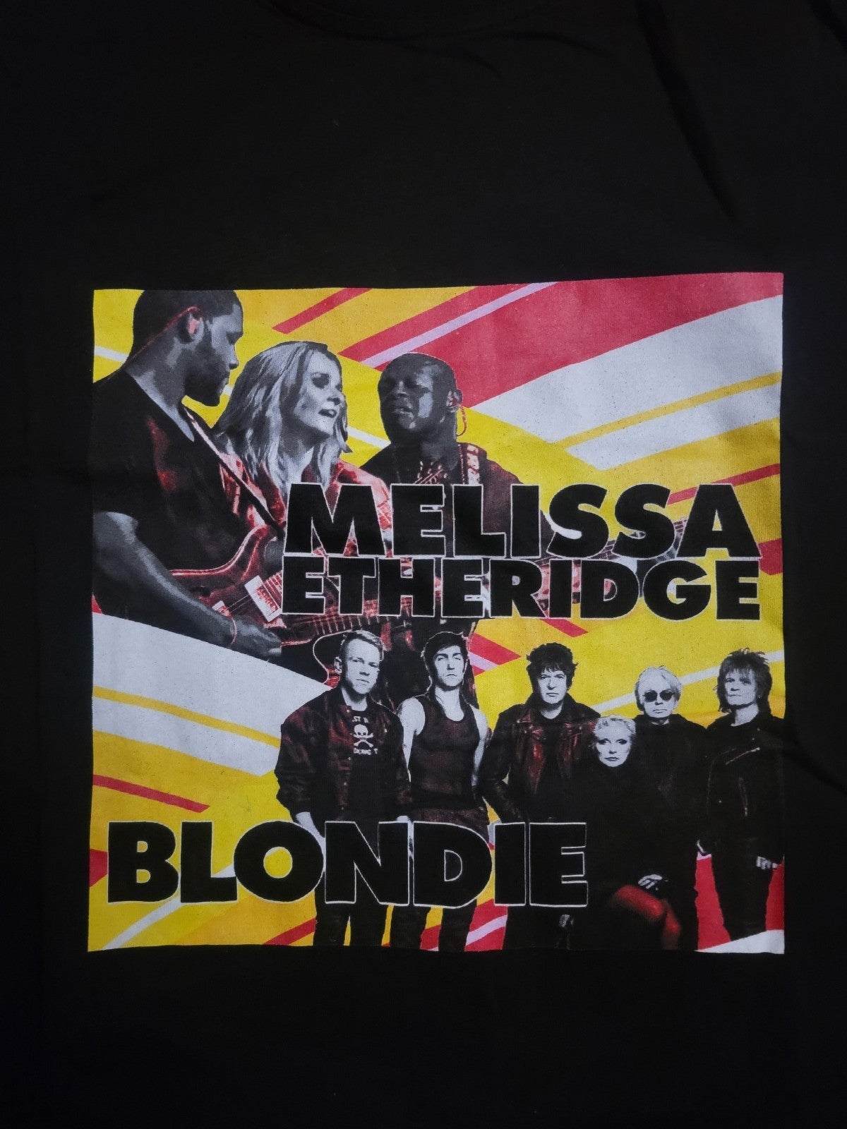 Melissa Etheridge BLONDIE Tour CONCERT Shirt ROCK & ROLL Debbie Harry TEE Rare