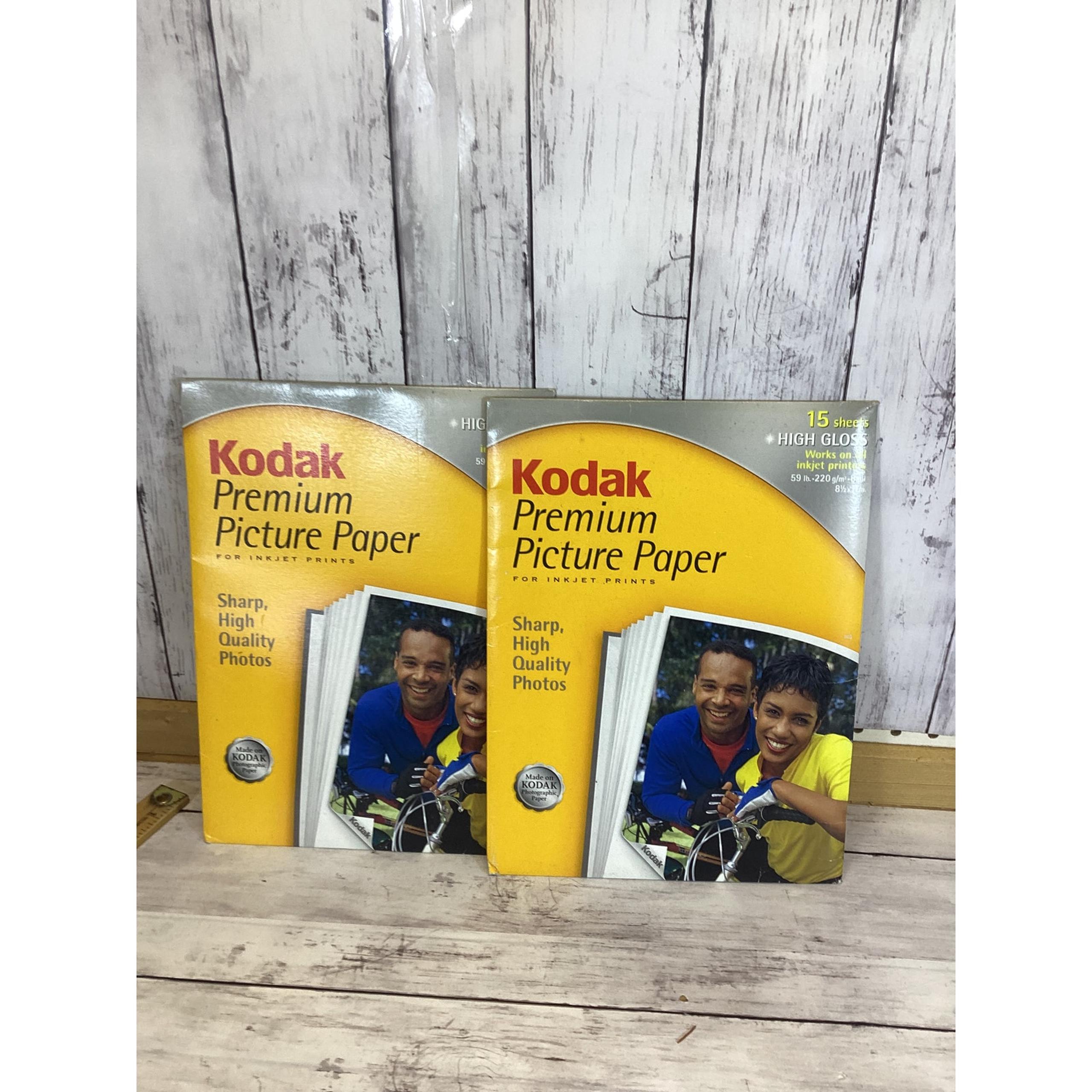 Kodak Premium High Gloss Picture Paper 8.5x11 15 Sheets Sealed