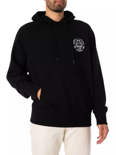 Edwin Men's Black Music Channel Graphic Pullover Hoodie