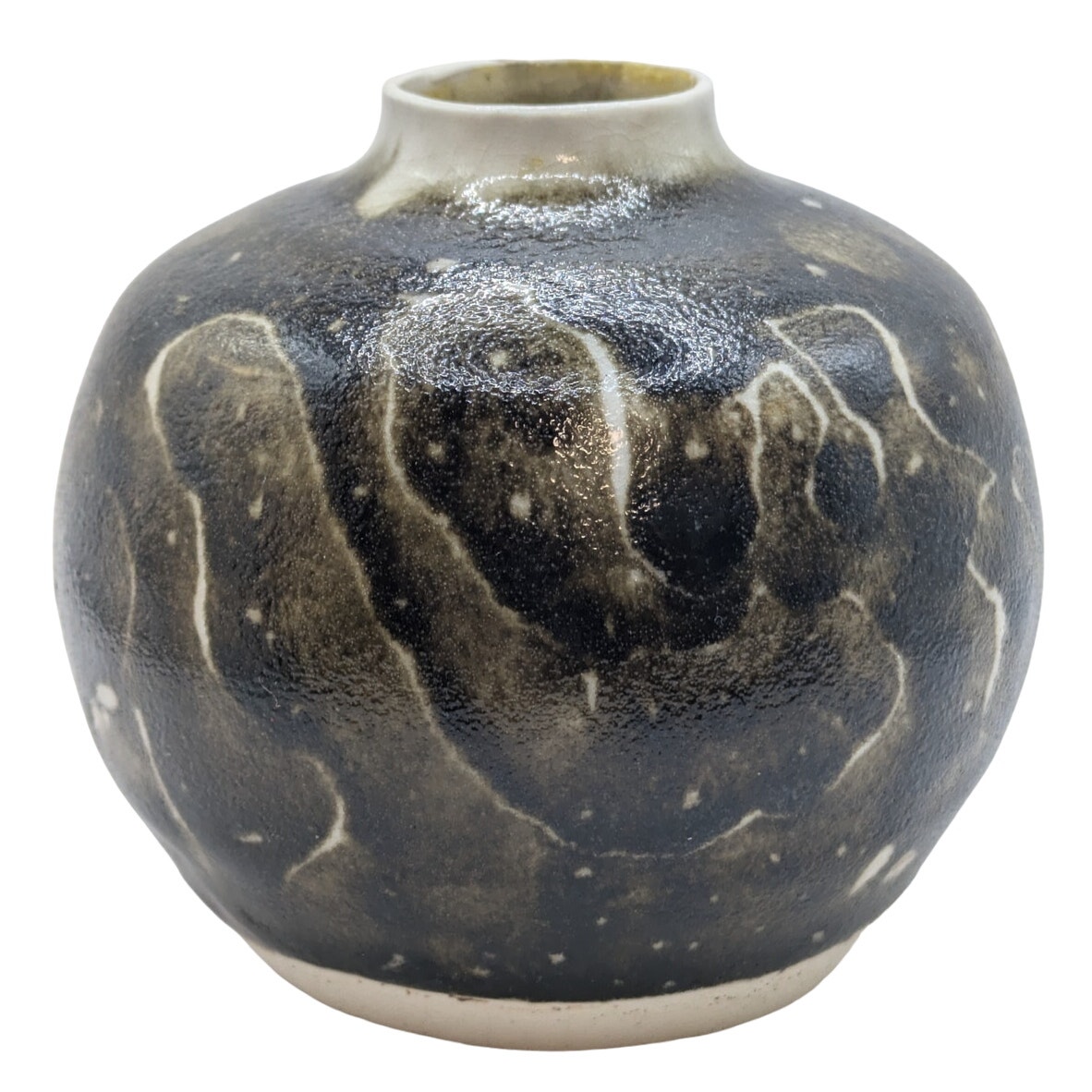 1981 Vintage Studio Art Bud Vase 4.50 Inch Glazed Signed