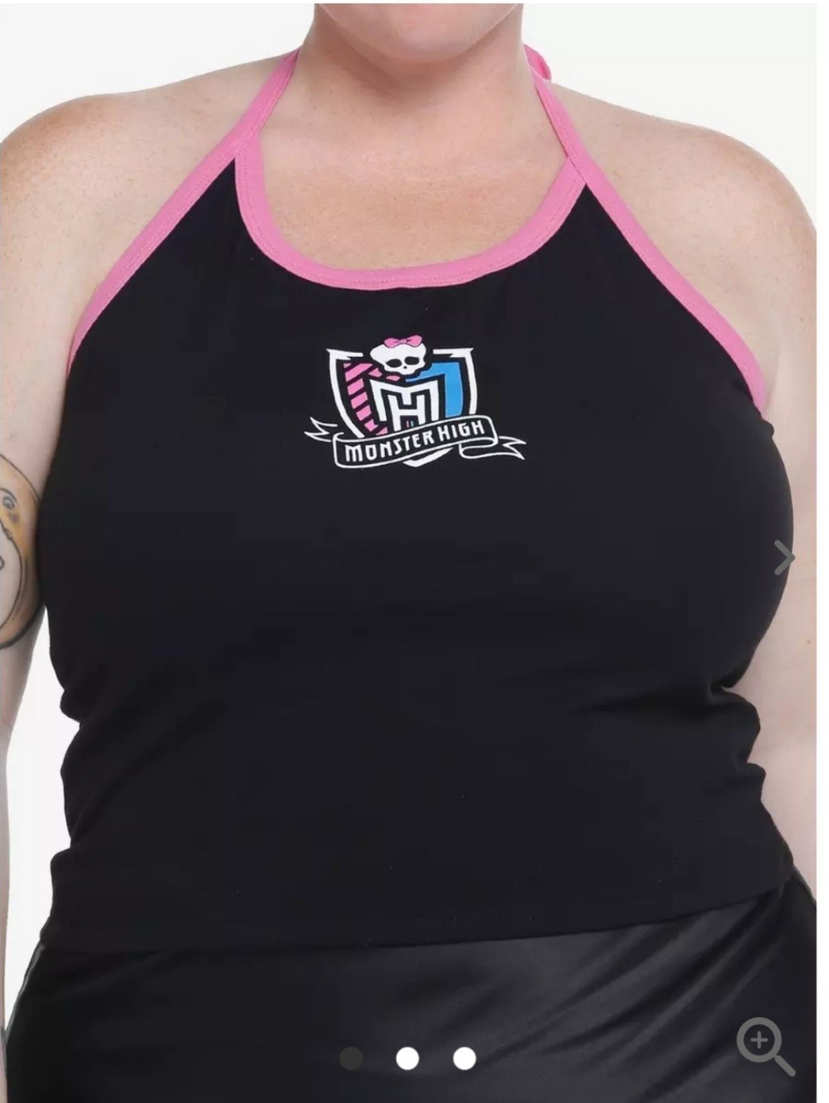 Monster High Logo Girls Halter Tank Top Plus Size