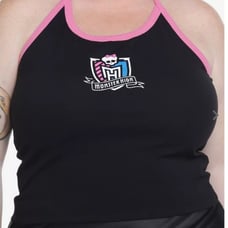 Monster High Logo Girls Halter Tank Top Plus Size