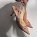 Jimmy Choo Leather Pointed-Toe Slingback Light Pink Women's Size 39.5 - 9.5