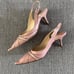 Jimmy Choo Leather Pointed-Toe Slingback Light Pink Women's Size 39.5 - 9.5