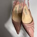 Jimmy Choo Leather Pointed-Toe Slingback Light Pink Women's Size 39.5 - 9.5