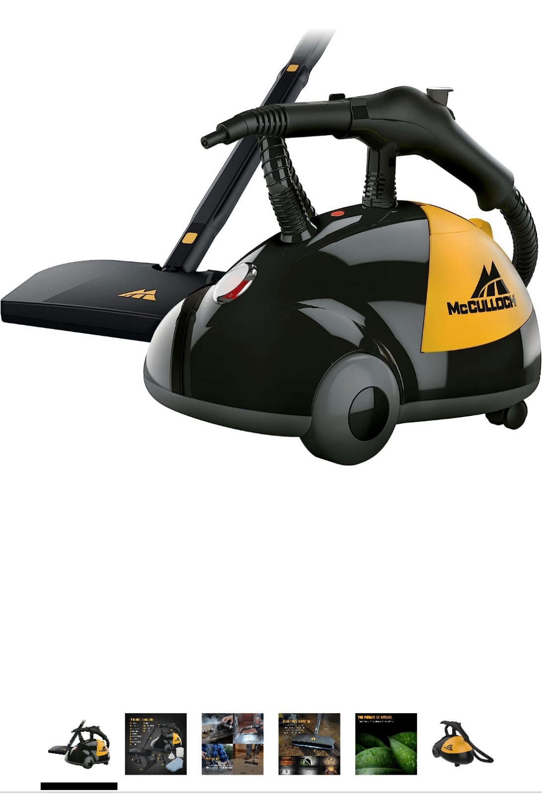 McCulloch MC1275 Heavy-Duty Steam Cleaner