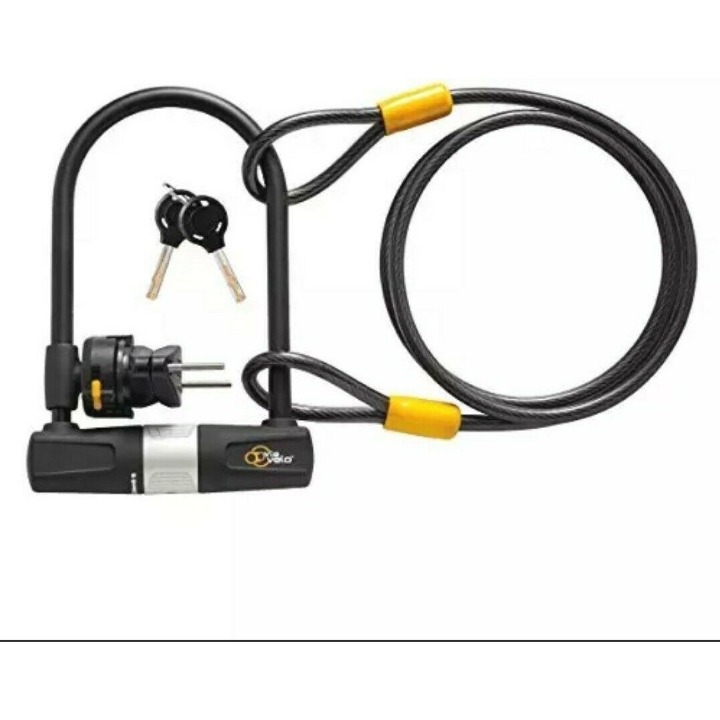 Bike U Lock with Cable - Via Velo Bike L
