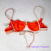 New! Zulu & Zephyr Sun Stripe Balconette Tie Bikini Top, size 4