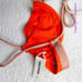 New! Zulu & Zephyr Sun Stripe Balconette Tie Bikini Top, size 4